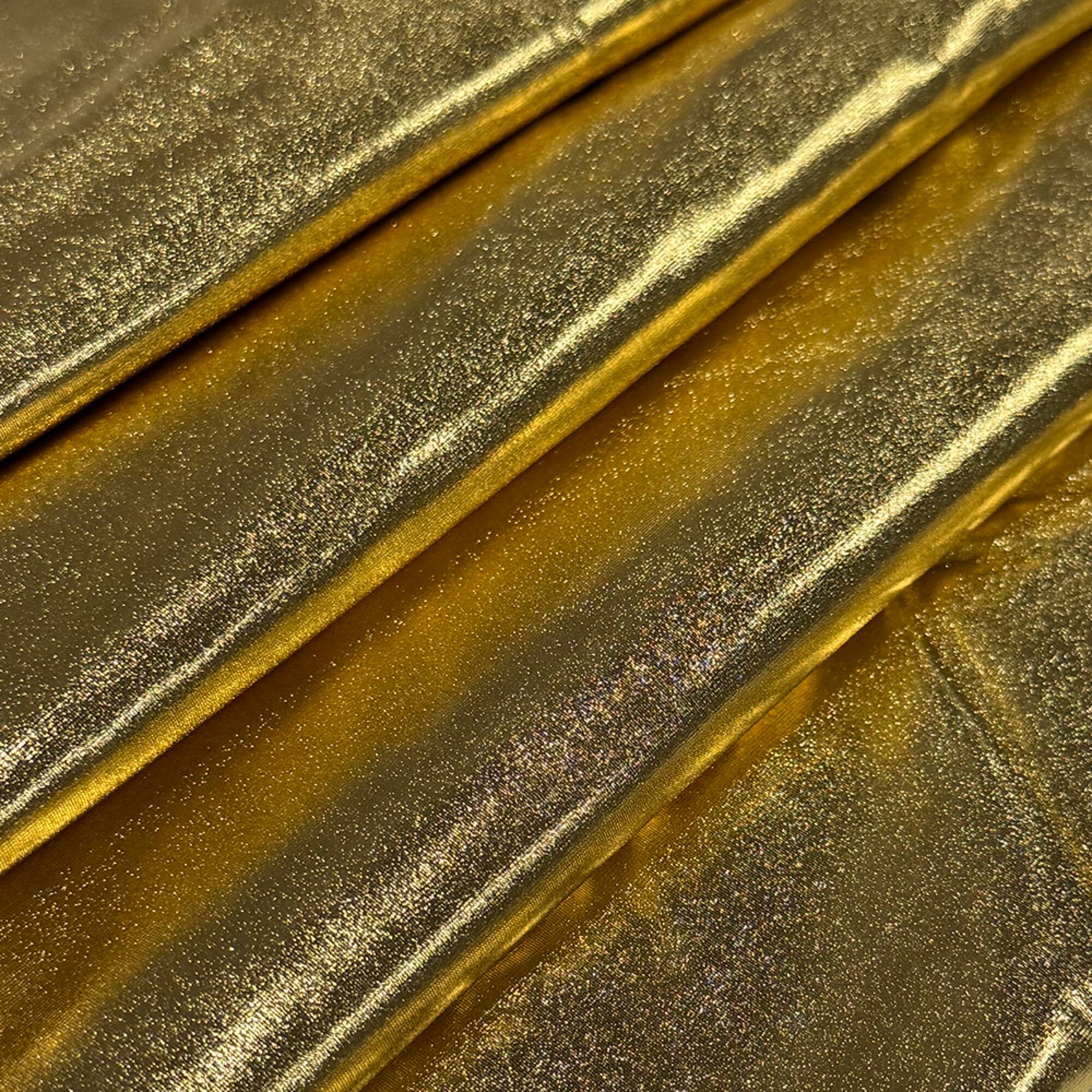 Feldman Gold Foiled Stretch Knit Fabric